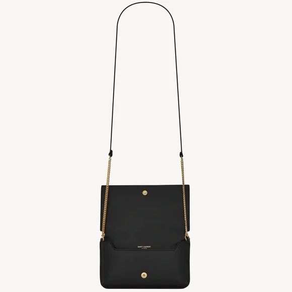 Yves Saint Laurent Black Leather Crossbody Bag - Picture 6 of 9